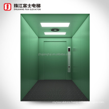 ZhuJiang FuJi Brand Gearless Goods lift Freight Elevator For Sale gearless elevator